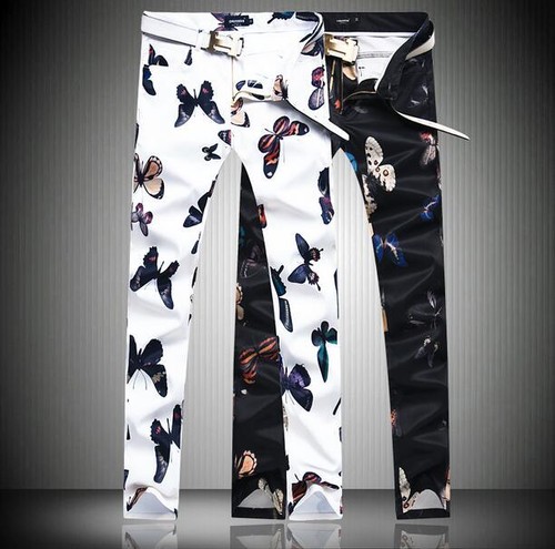 printed pencil pants